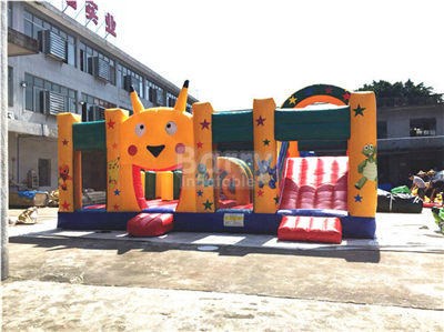 Good Quality Inflatable Cartoon Pikachu Bouncy House/ Inflatable Castle Combo For Kids BY-IC-046